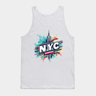 New York Subway color splash Tank Top